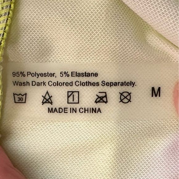 Neon Yellow Leopard Print Bikini Set Size Medium - Picture 3 of 4